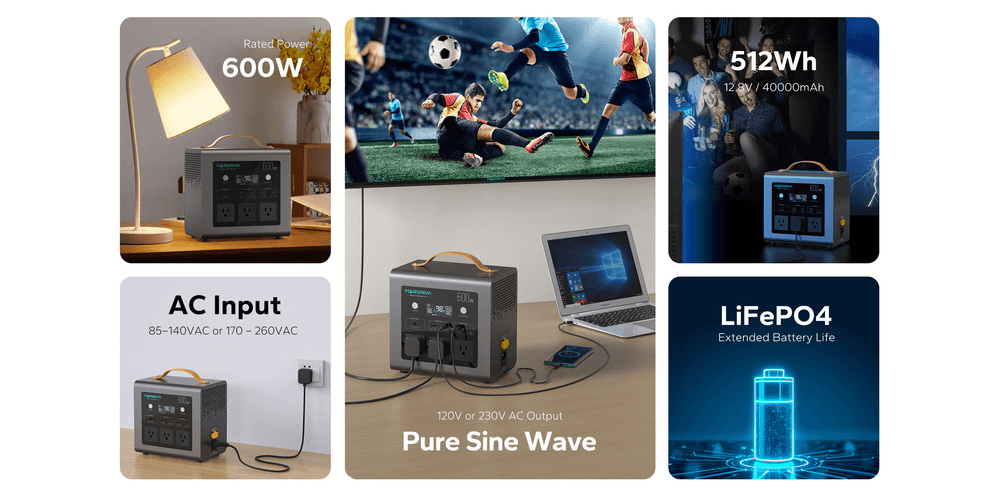 Marsriva MP10 1000W Portable Power Station