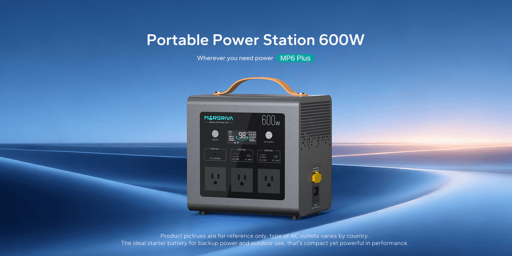 Marsriva MP6 Plus 600W Portable Power Station